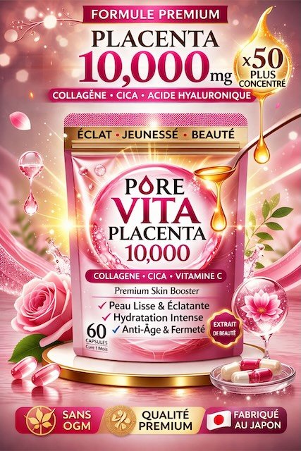 beauté ultra-premium associe placenta 10,000 mg, collagène